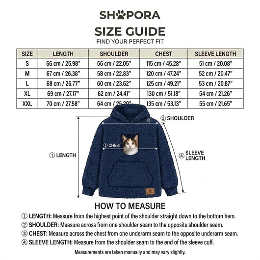 Pet Pocket Hoodie | Warm Zip-Up Sweatshirt