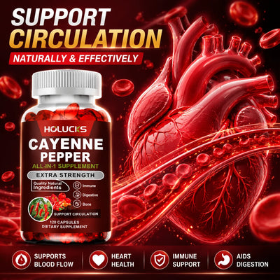 Cayenne Pepper Capsules, With Vitamin D3 K2