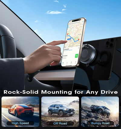 Vacuum Magnetic Car Phone Holder 360°