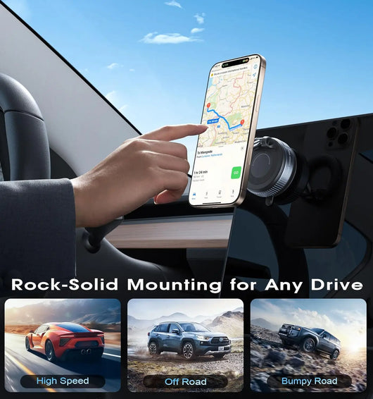 Vacuum Magnetic Car Phone Holder 360°
