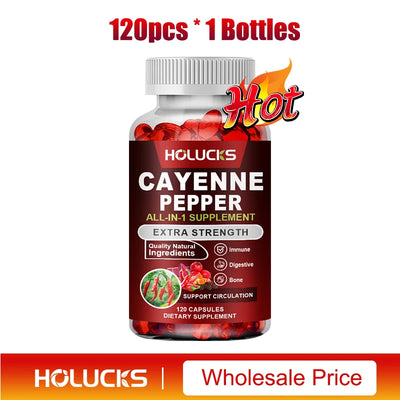 Cayenne Pepper Capsules, With Vitamin D3 K2