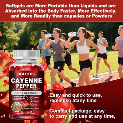 Cayenne Pepper Capsules, With Vitamin D3 K2