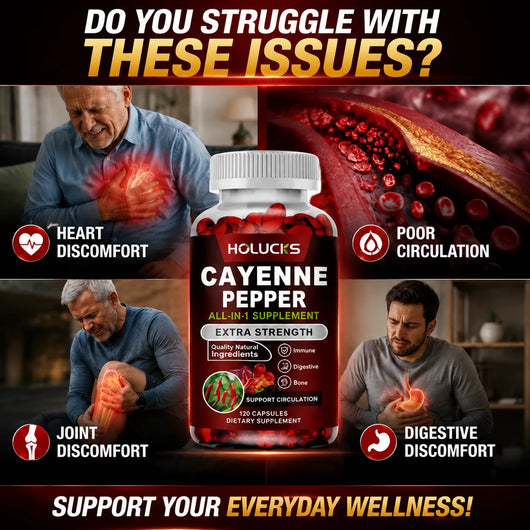 Cayenne Pepper Capsules, With Vitamin D3 K2